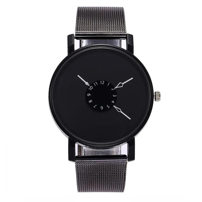 Новые модные женские и мужские кварцевые часы браслет из нержавеющей стали Newv