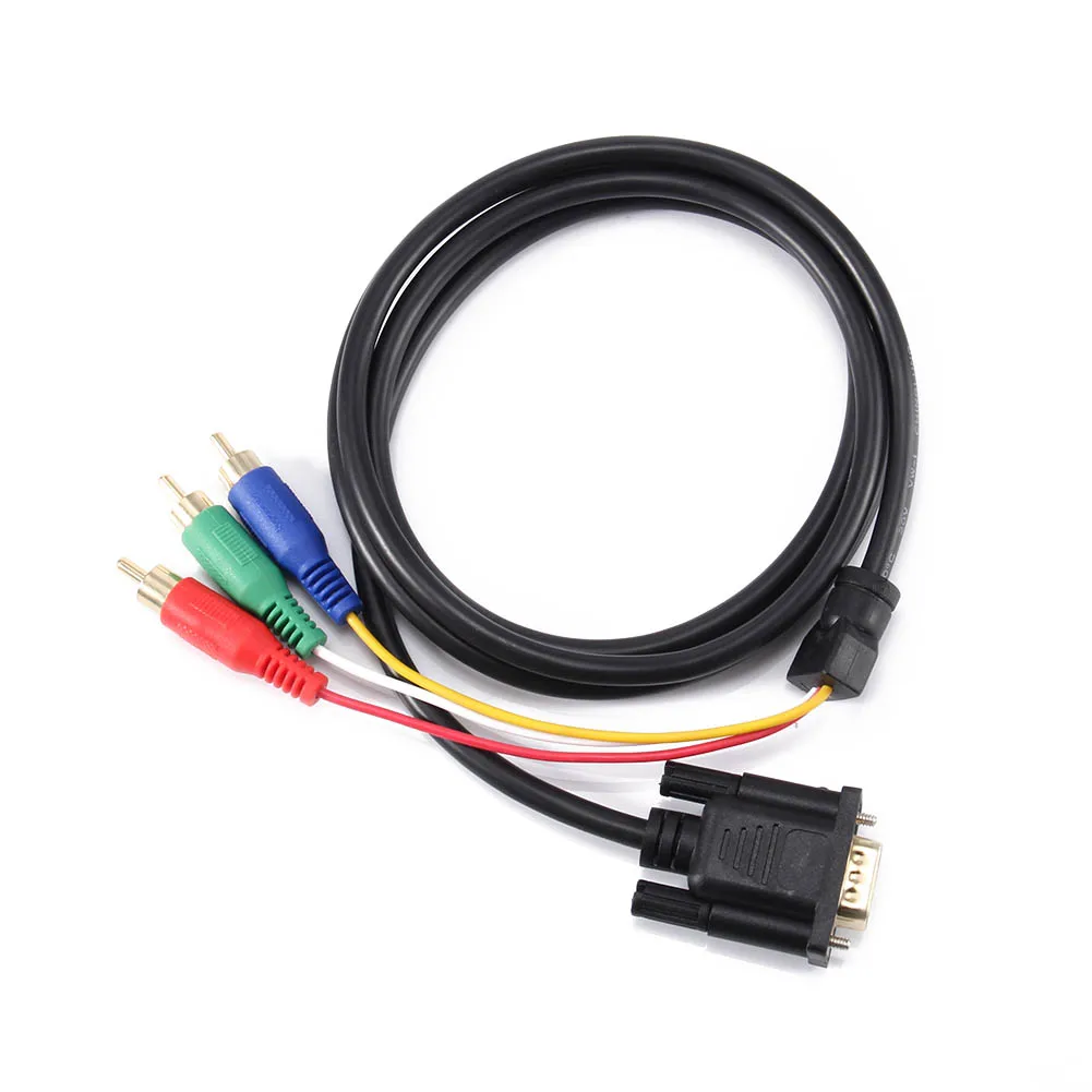 1 5 м VGA до 3 RCA свинцовый Соединительный кабель для ТВ ПК ноутбука компьютера HSJ