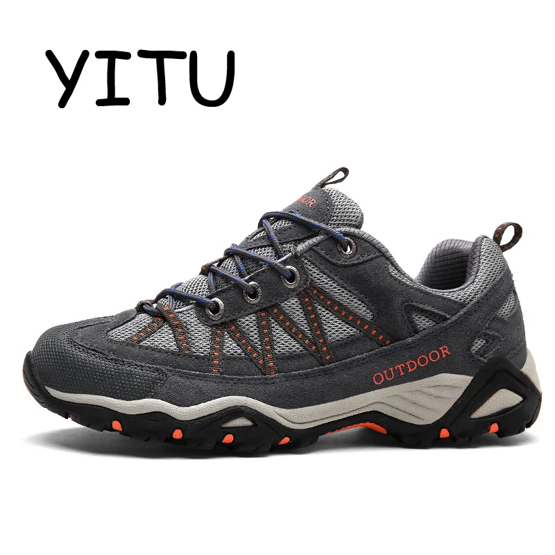 YITU 2018 Men's Autumn Outdoor Trekking Shoes Women Breathable Hiking Sports Sneakers Camping Hunting Boots Brand | Спорт и