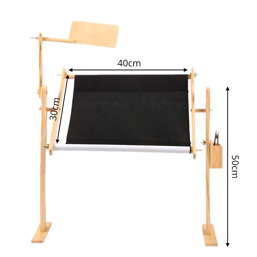 Pine Adjustable Embroidery Frame Bed Cross Embroidery Desktop Embroidery Frame Large Innovative Embroidery Frame