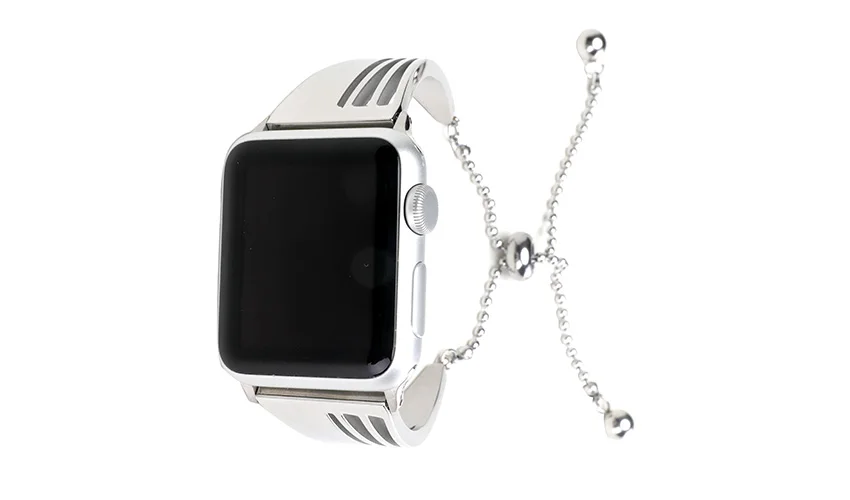 Silver Браслет из нержавеющей стали 316L для часов Apple Watch Series 4 серия 3 2 1 40 мм 44 мм 38 мм 42 мм роскошный браслет ремешок для Iwatch Smart - Цвет ремешка: Silver