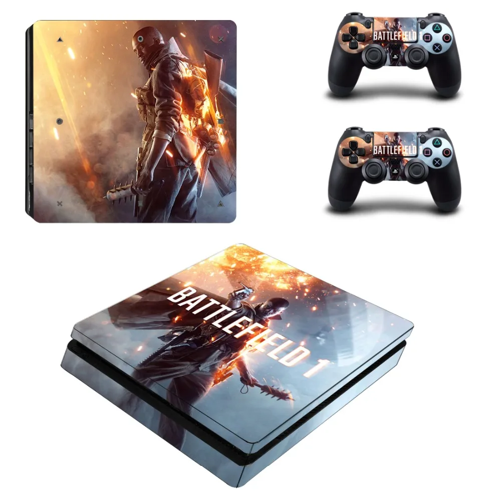 Наклейка для игровой приставки battleview 1 PS4 Slim Skin консоли Sony PlayStation 4 и контроллеров