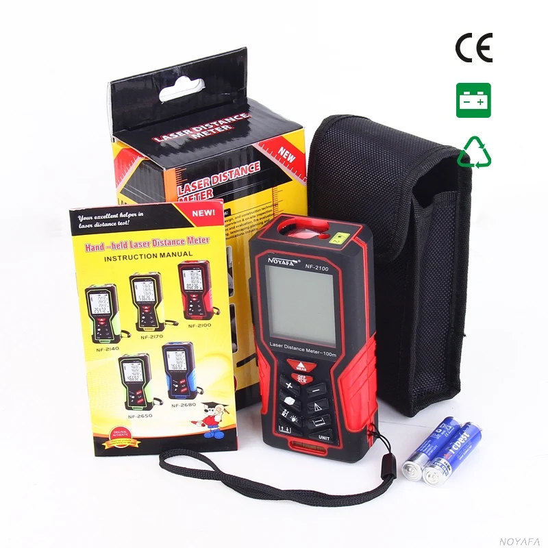 Noyafa NF-2100 цифровой дальномер Лазерная линейка Telemetre Medidor рулетка 100 измерители дальномер
