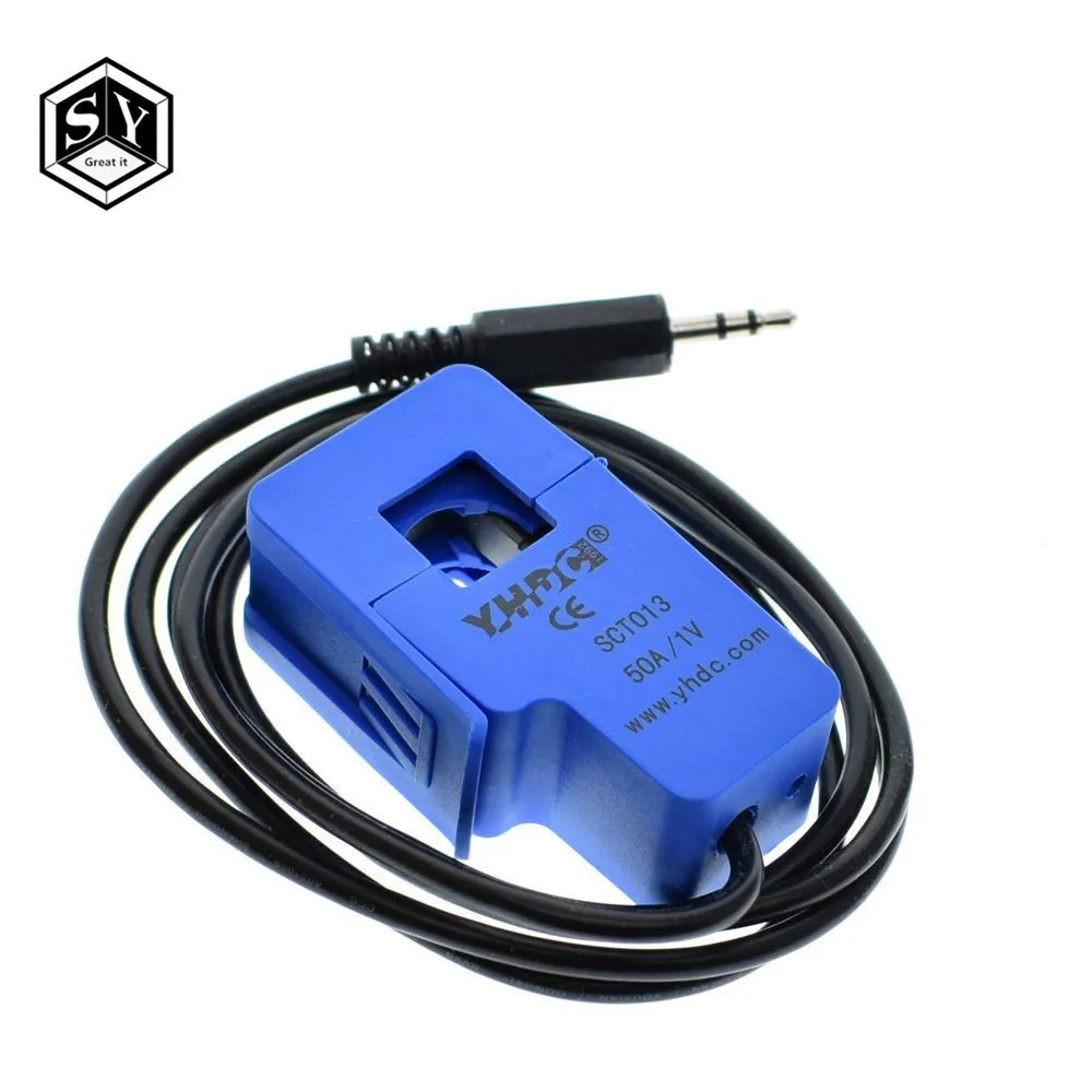 1 шт. неинвазивный раздельный трансформатор тока датчик переменного 100 А 30 50