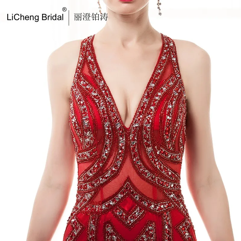 2016 нестандартного размера русалка спинки vestido де феста бургундия блестками