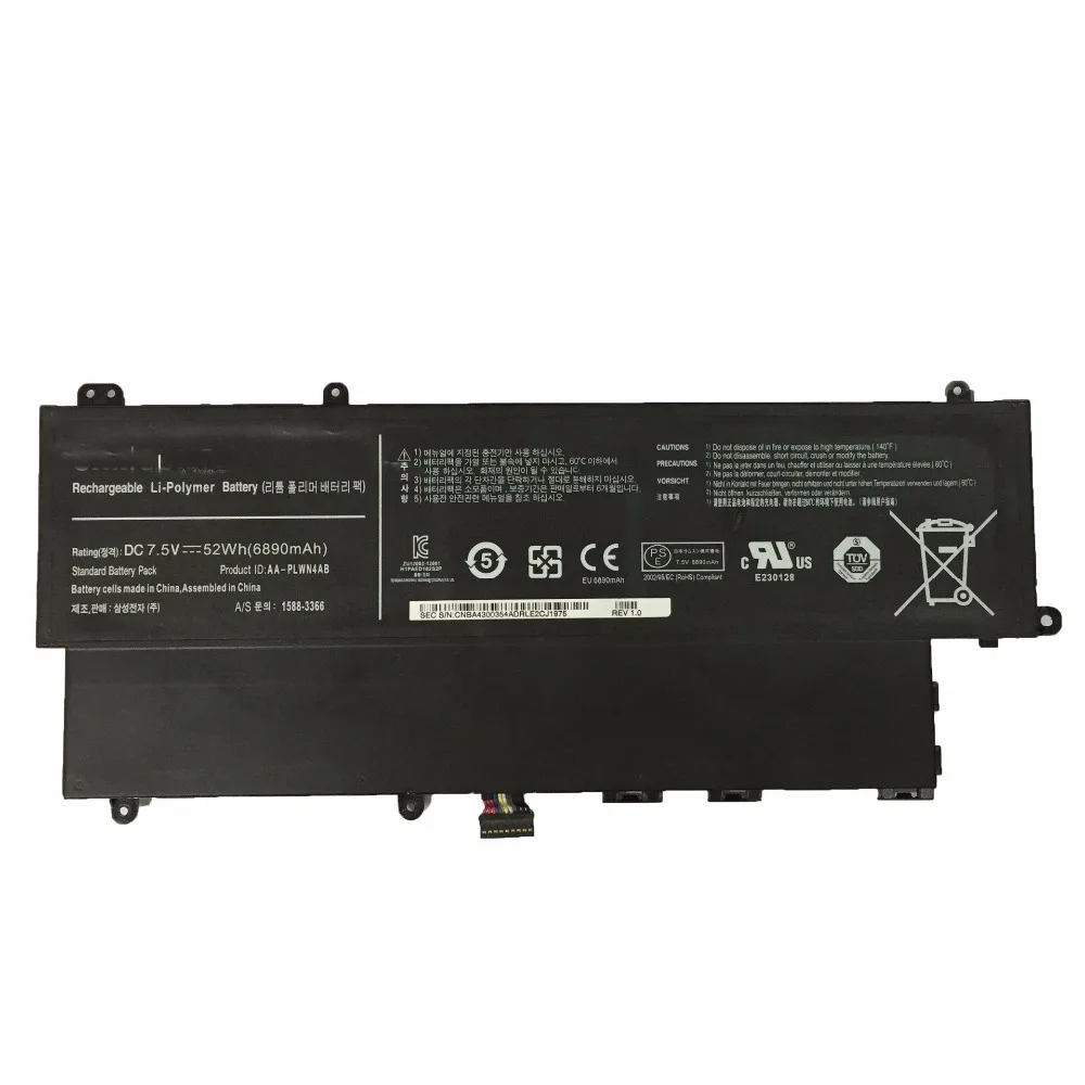 7 5 в 52 Втч новый оригинальный аккумулятор для ноутбука Samsung AA-PLWN4AB 530U3B 530U3C 535U3C 532U3X