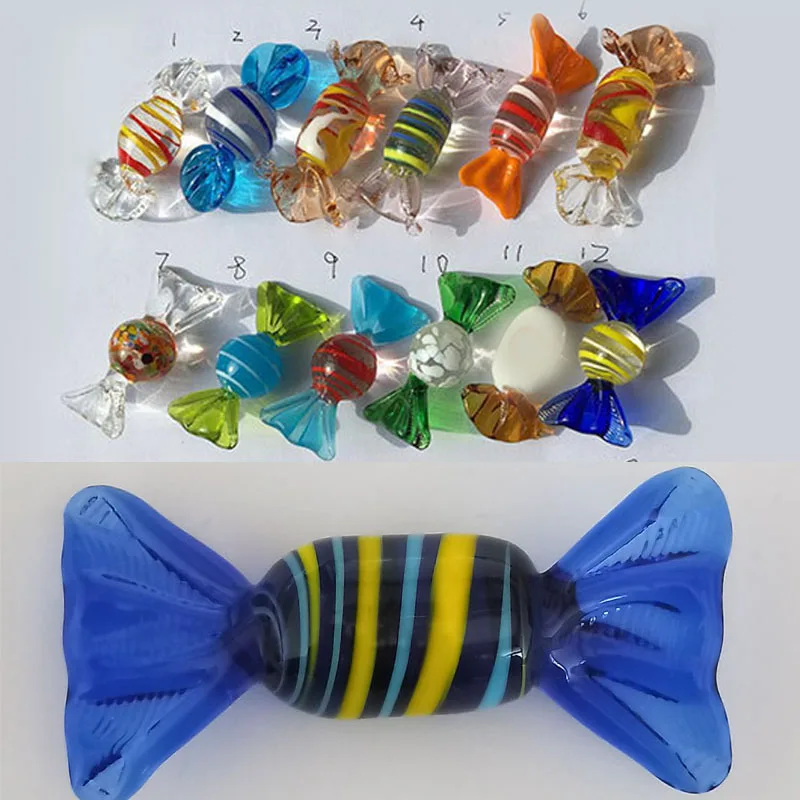 Винтажные муранские стеклянные конфеты фигурки ремесла Свадебная вечеринка