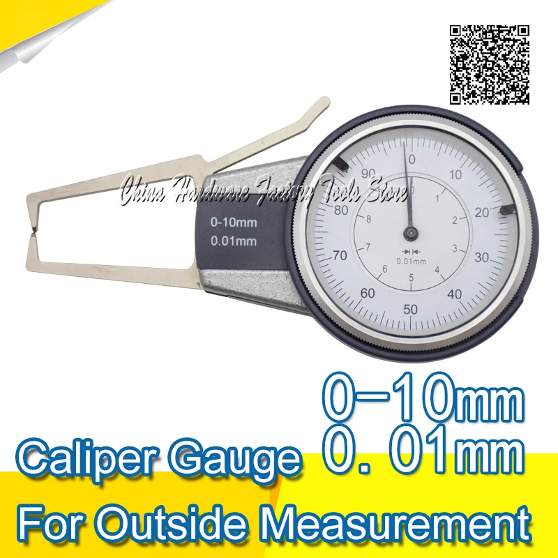 

0-10mm caliper gauge for outside measurement caliper gauge dial indicator