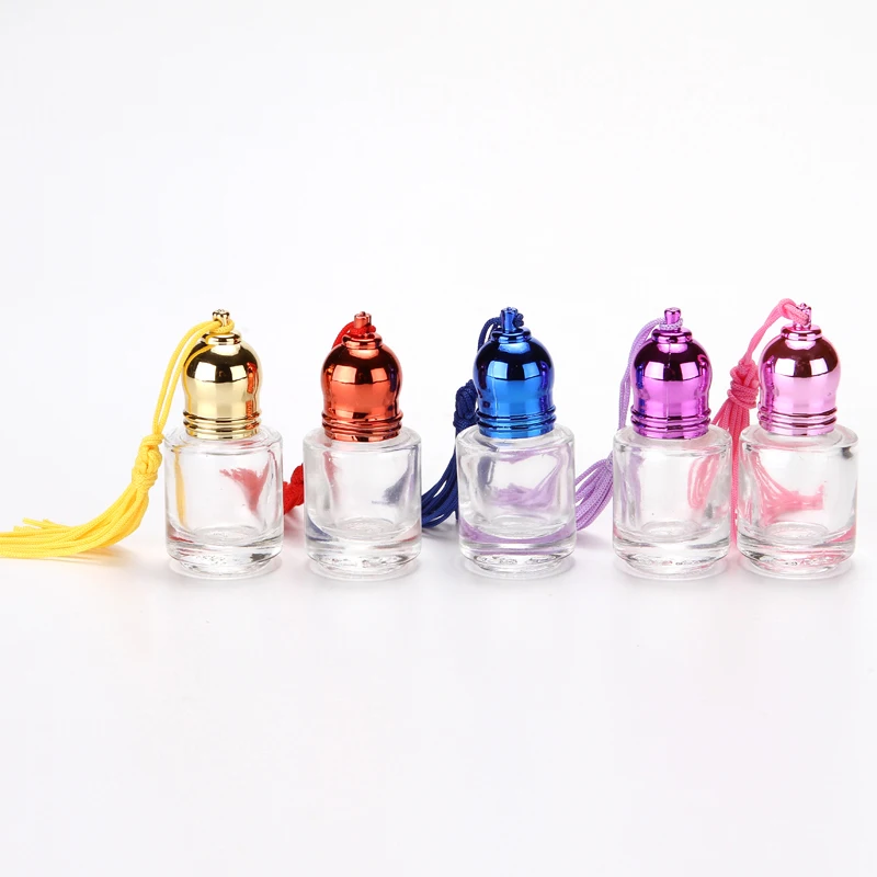 

Z42-5ML New Clear Cylindrical Tassel Perfume Roll On Glass Bottle 100PCS/LOT