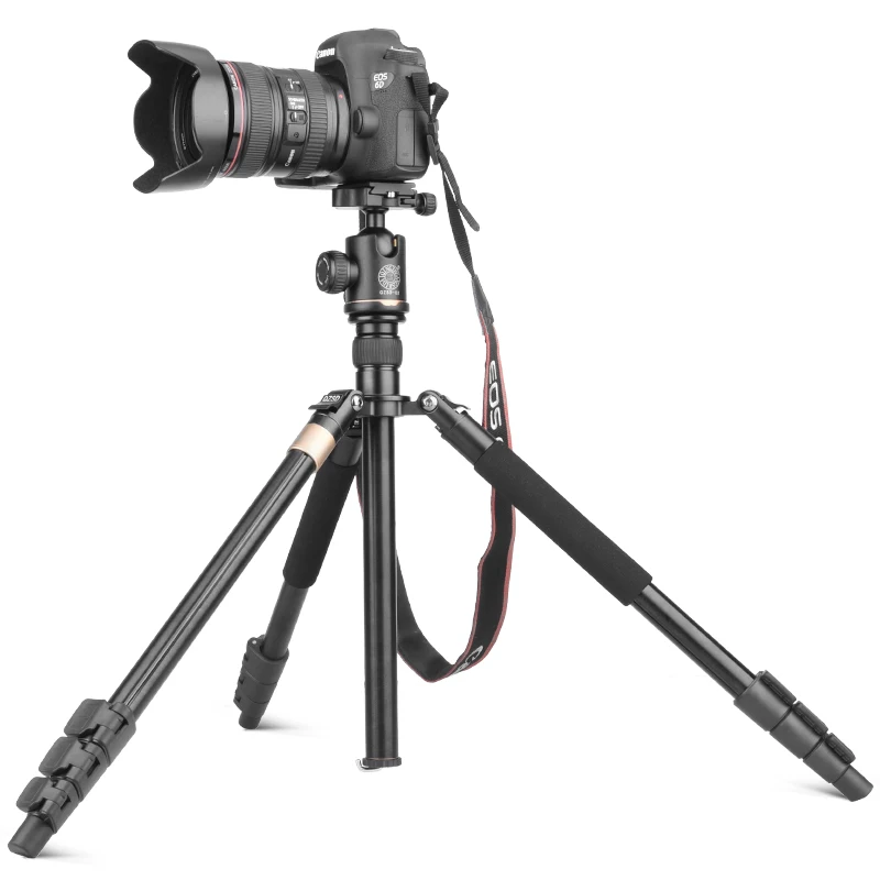 2018 Q999D 158cm Aluminum portable panoramic camera tripod monopod professional head ball with quick release plate | Электроника