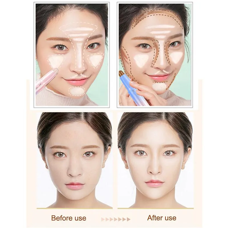 1 шт. основа для макияжа полное покрытие контурный консилер лица грунтовка