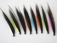 tube fly mini sunray shadow riffle hitch salmon flies 8 colors kits 8 pack