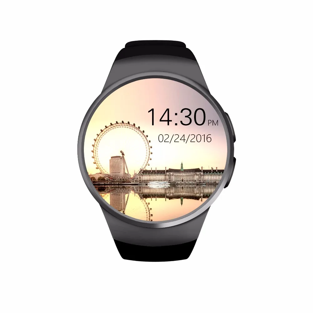 Kingwear kw18 Смарт часы MTK2502 телефон Поддержка sim карта TF сердечного ритма Мониторы