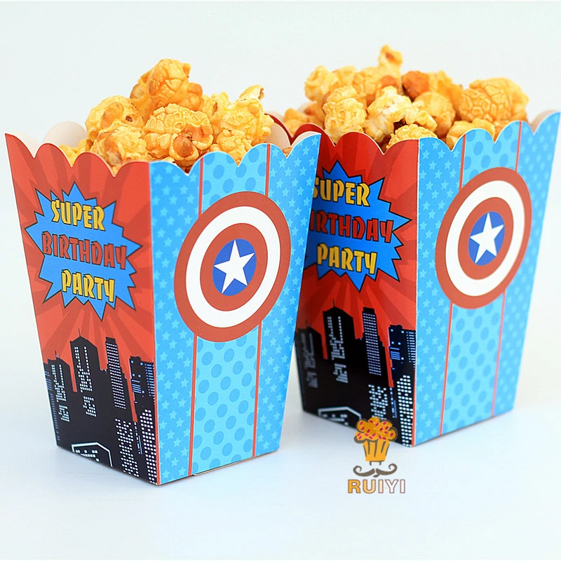 6 шт./лот Капитан Америка Детские вечерние принадлежности для приготовления