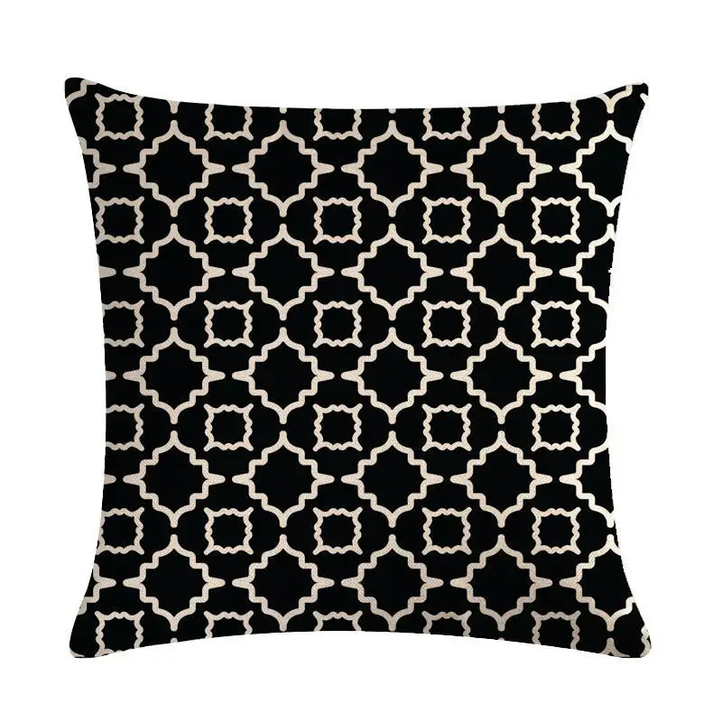JAYQUERING Geometry Colorful Minimalist Pillow Case 45 * Vintage Creative Flax High Quality Cushions Home Bedding Set E426 | Дом и сад