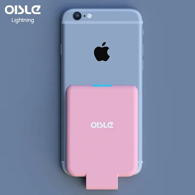 IOS-PINK 4500 мАч Внешний аккумулятор зарядное устройство чехол для iPhone/type-C/Micro-USB samsung ультра тонкий внешний аккумулятор портативное зарядное устройство - Цвет: IOS-PINK