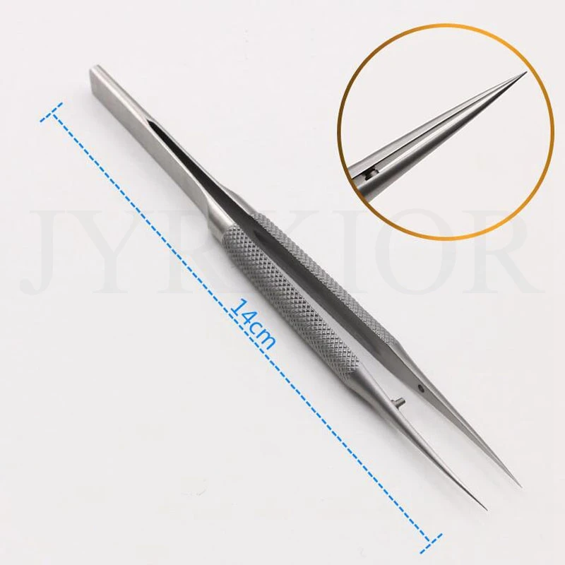 Silver Straight Jyrkior сверхточный пинцет с зажимом для прыжков 0,02 мм, пинцет из титанового сплава для iPhone, материнская плата, инструменты для ремонта печатных плат - Цвет: Silver Straight