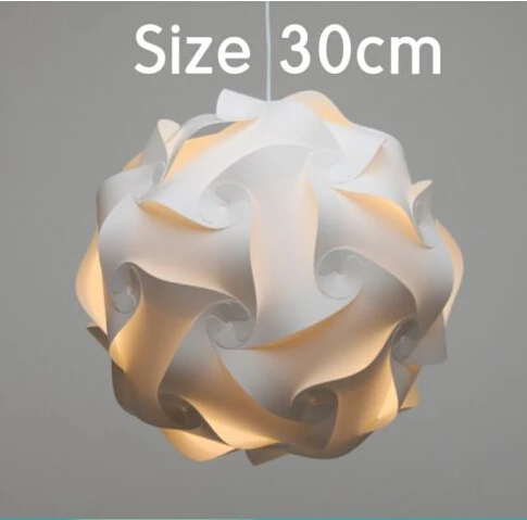 10 компл. 300 шт. 250 мм современные DIY элементы IQ головоломки ZE абажуром потолочный светодиодный подвесной светильник шар светильник освещения 110-240 В