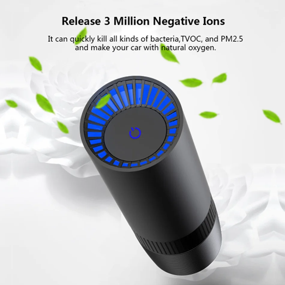 Портативный умный мини очиститель воздуха GIAHOL для автомобиля USB HEPA с