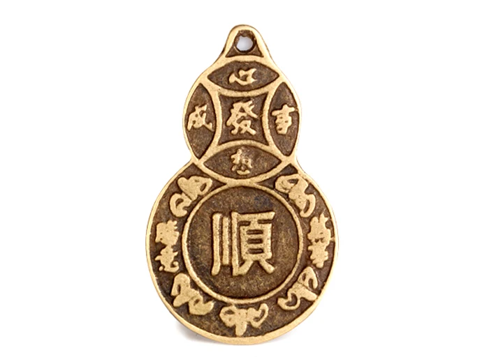 Медная подвеска в виде гиацинта Шунь Фэнь шуй фумантанг сотня букв монет | Дом и
