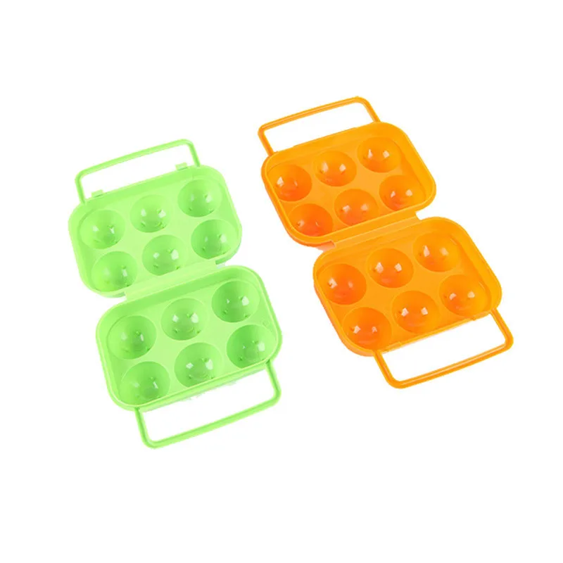 Portable 6 Eggs Tray Holder Egg Storage Box Refrigerator Crisper Container Home Organizer | Дом и сад