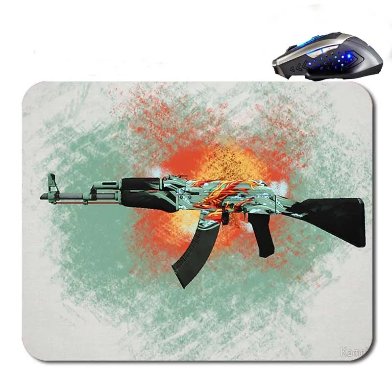 22x18cm Mairuige CS GO пистолет на заказ Лидер продаж печать высокой четкости игровой резиновый коврик для мыши дешевый компьютерный стол - Цвет: 22x18cm