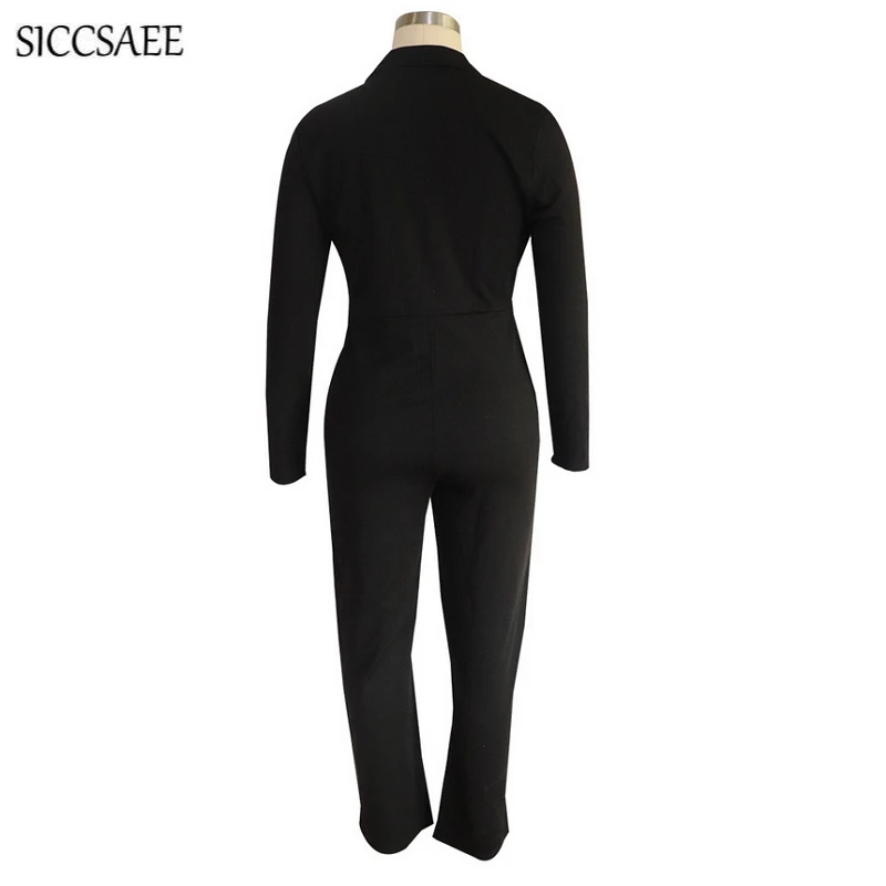 Женские комбинезоны с широкими штанинами асимметричные оборками офисная одежда