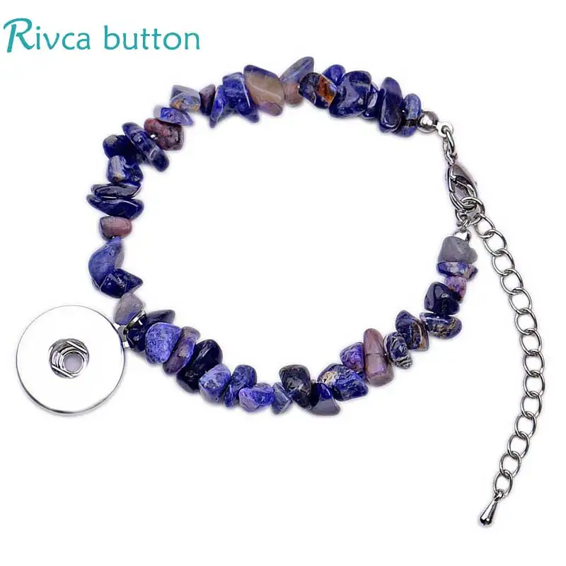 Rivca 8 видов стилей Crystals браслет с кнопкой кристаллами одиночные женские браслеты