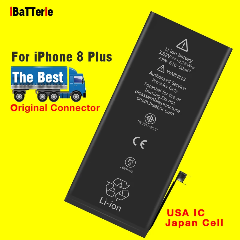 IBatterie лучшее качество Батарея для iPhone 8 плюс Замена 10 шт./упак.|Аккумуляторы