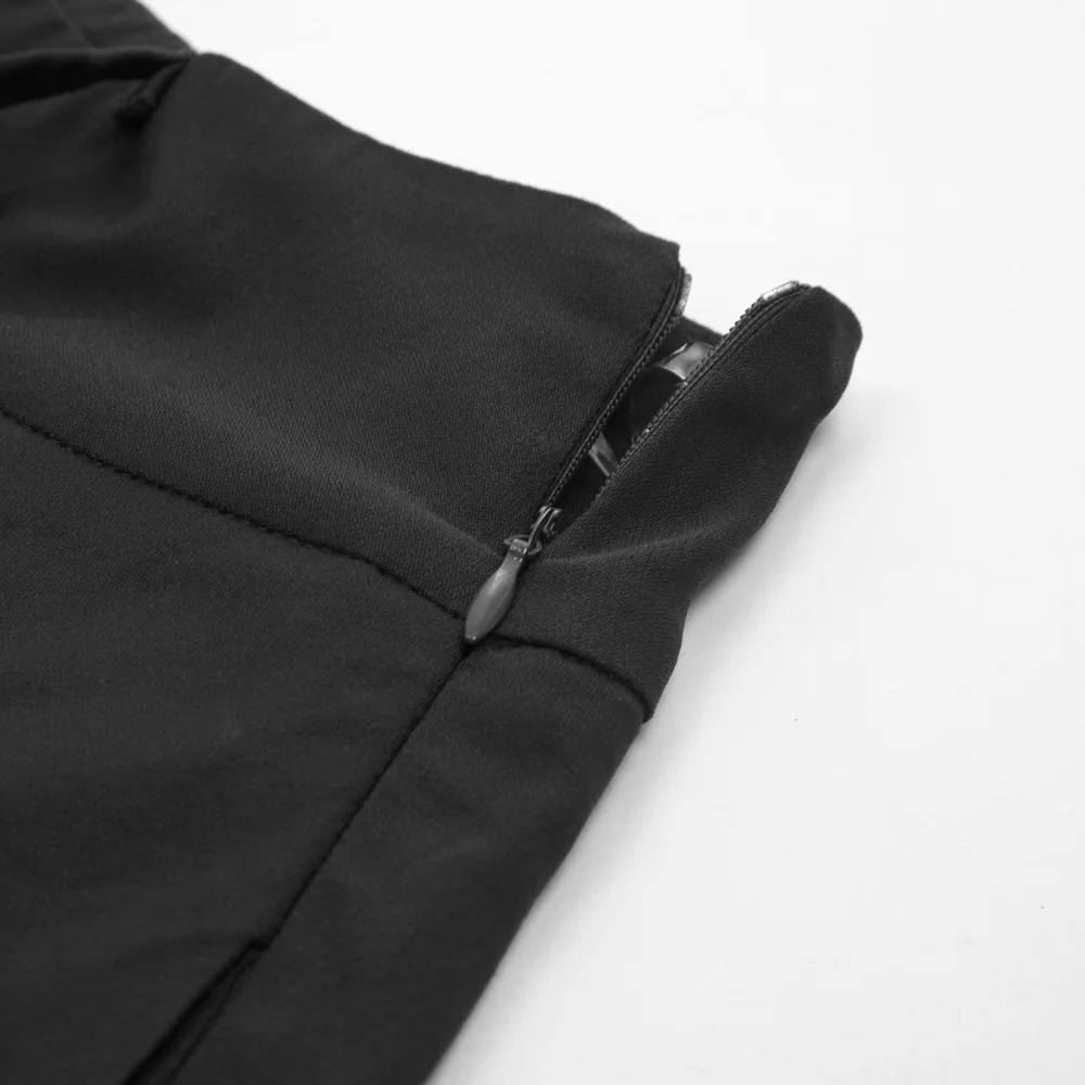 Женская винтажная Юбка миди черная элегантная юбка трапециевидной формы в стиле