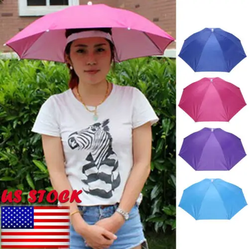 Уличный складной зонт Солнцезащитная шляпа головной убор для гольфа рыбалки