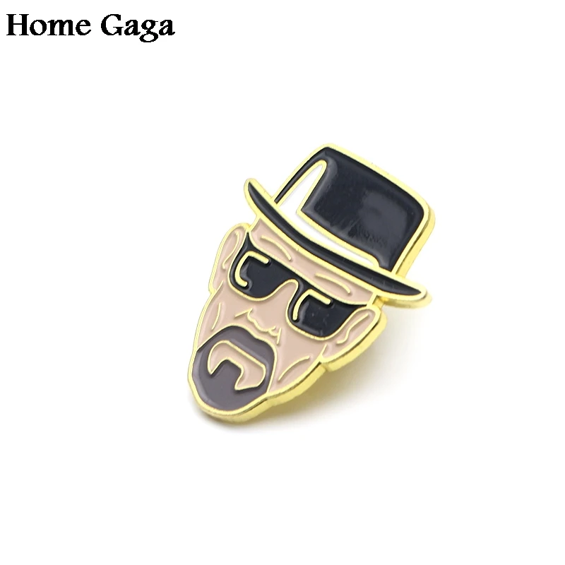 Homegaga Breaking Bad Metal цинковые эмалированные булавки трендовые медали рюкзак рубашка