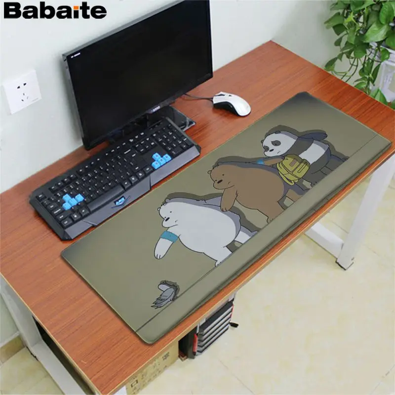 Lock Edge 40X90cm Babaite мы вся правда о медведях сезон коврик для мыши Коврик для мыши Скорость/Управление версия большой игровой Мышь Pad - Цвет: Lock Edge 40X90cm