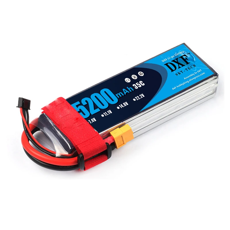 DXF 3 S Lipo Батарея 3 S 11,1 V 5200 мА/ч, 35C MAX60C T/XT60 литий-полимерный, Радиоуправляемый Батарея для Ду вертолётом и 3 S