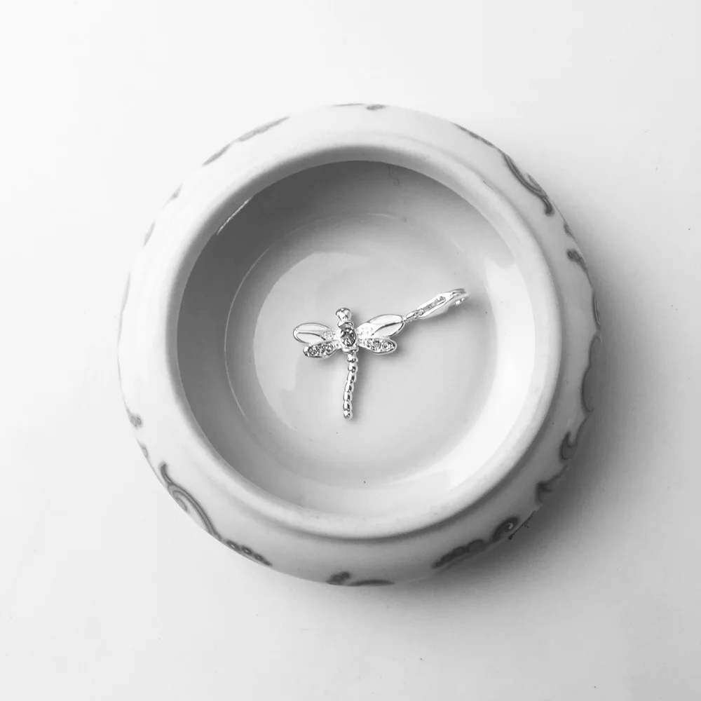 Подвеска в виде стрекозы 2018 модные ювелирные изделия из стерлингового серебра 925