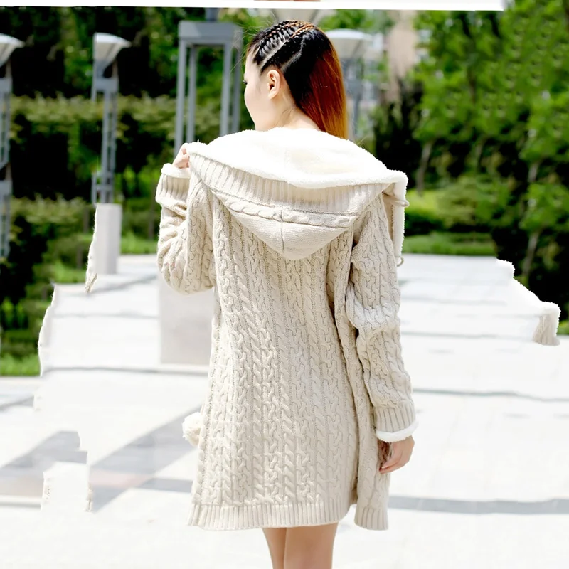 2019 теплые зимние куртки женский кардиган шерстяной Рождественский свитер Модный