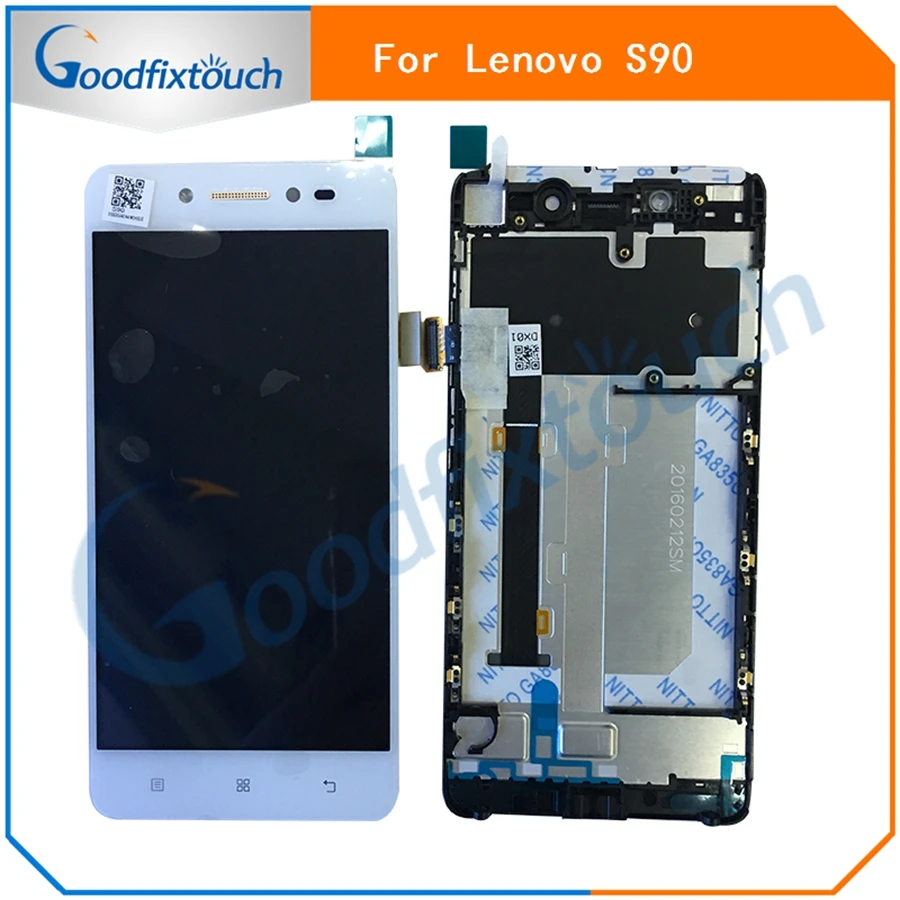 Для Lenovo S90 ЖК дисплей с кодирующий преобразователь сенсорного экрана в сборе
