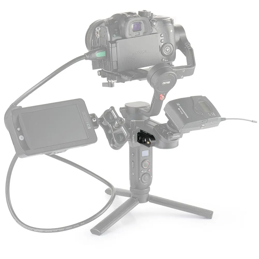 SmallRig сторона Nato Монтажная пластина с интегрированной розеткой для Zhiyun Weebill LAB Gimbal Quick Release Nato Rail Plate-2273