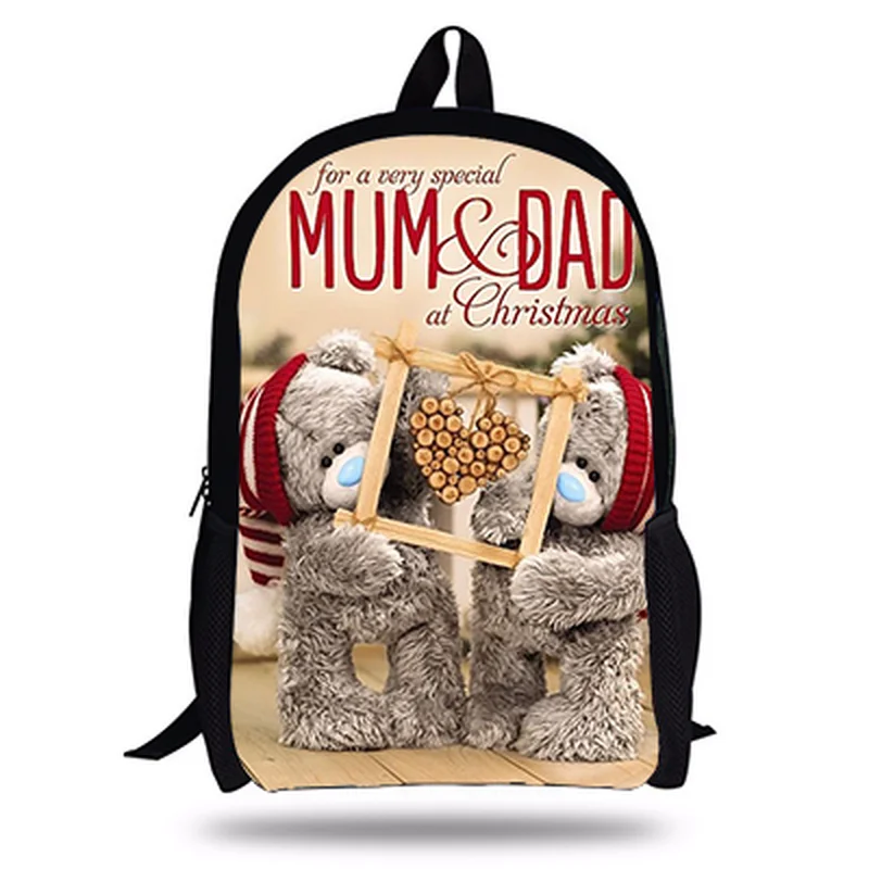 Новый 16 дюймовый рюкзак Mochila Infantil Teddy Me To You Bear детские школьные сумки для девочек