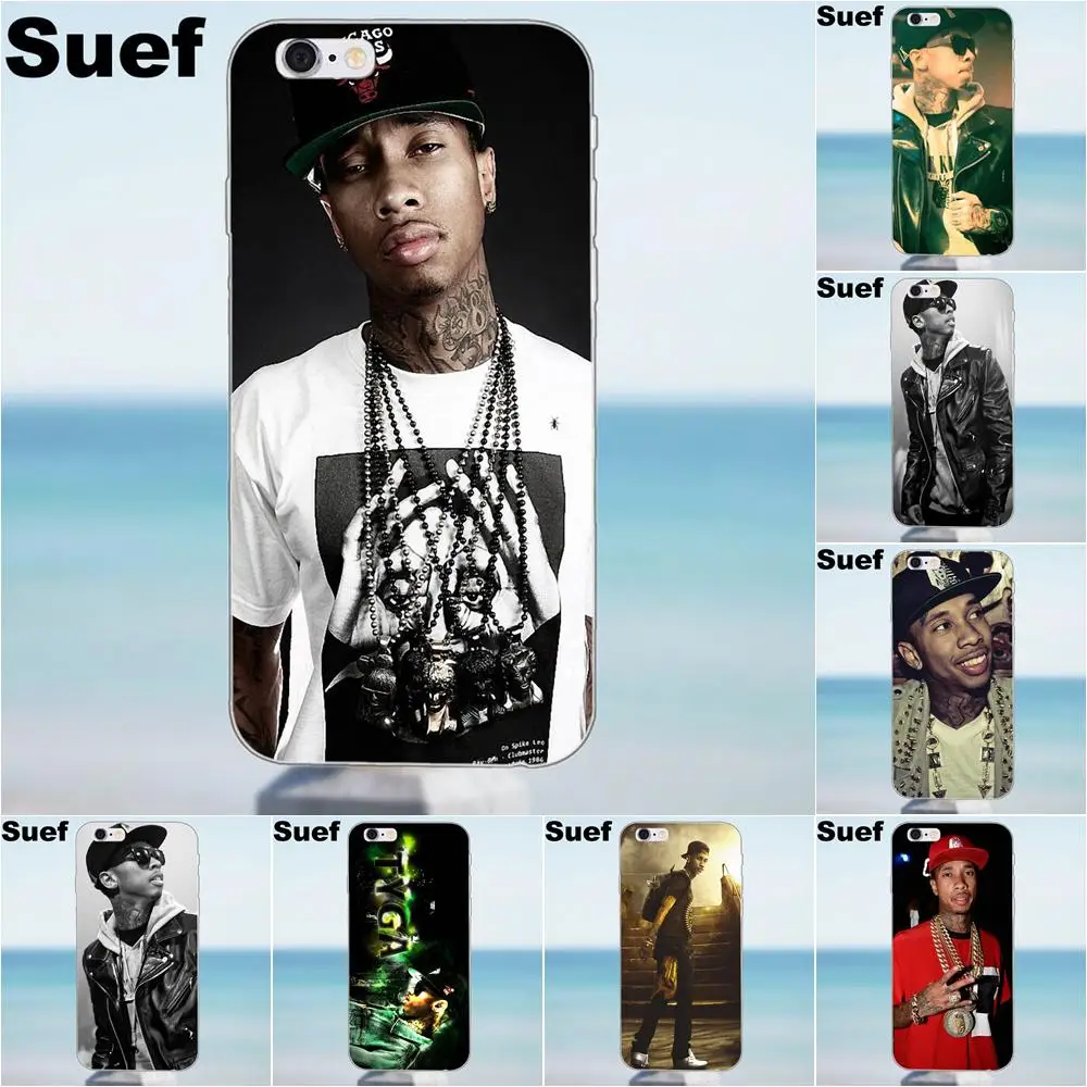 Suef мягкий чехол для мобильного телефона Tyga iPhone 4 4S 5 5S 5C SE 6 6S 7 8 Plus X Samsung Galaxy A3 A5 J1 J3 J5