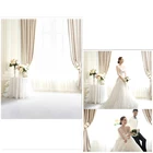 Виниловый фон для фотосъемки с изображением занавесок, окна в помещении полиэфирный фон для свадебных фотографий в студии 5822