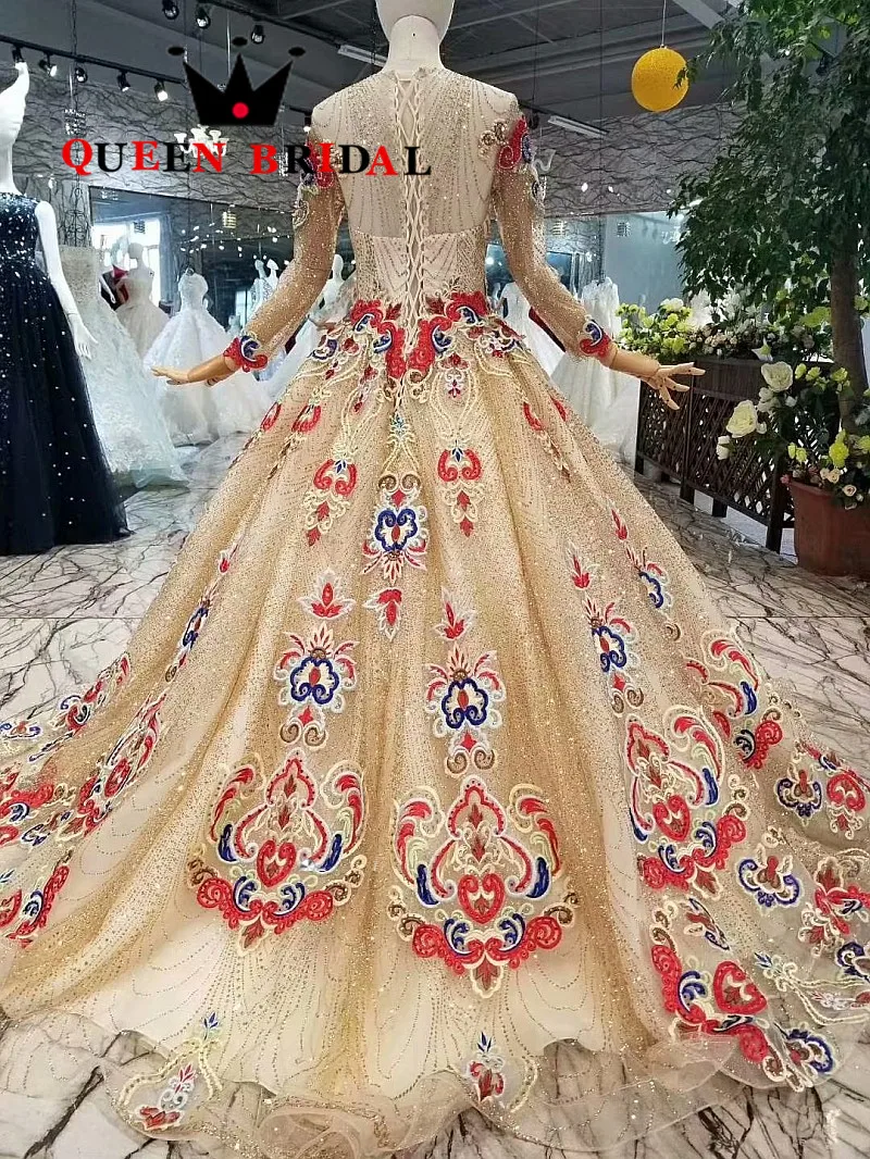 High Quality 2021 Vestido De Festa A line O Neck Luxury Evening Dress Robe De Soiree Lady Evening Gown Long Formal Dress EV125