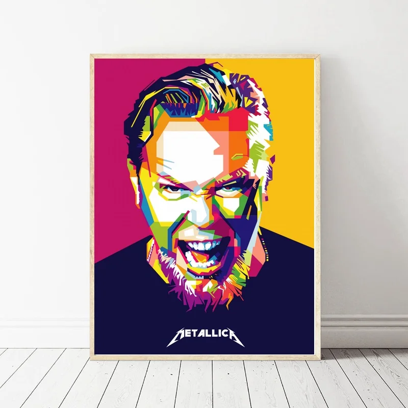 Картина на холсте James Hetfield скандинавские постеры и принты настенные картины для