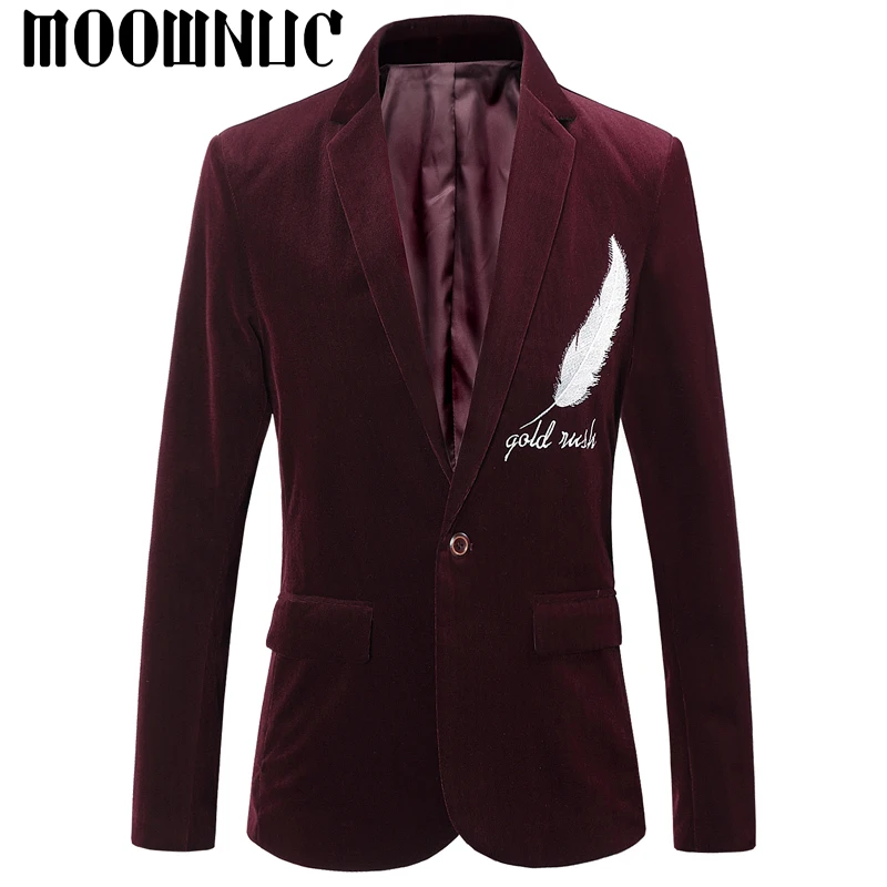 Мужской Блейзер MOOWNUC классический деловой блейзер с принтом|business casual suit|casual suitblazer