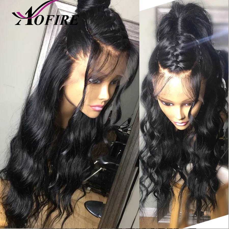 13X6 Lace Front Human Hair Wigs With Baby Brazilian Remy Body Wave For Black Women Bleached Knots Natural Hairline | Шиньоны и парики