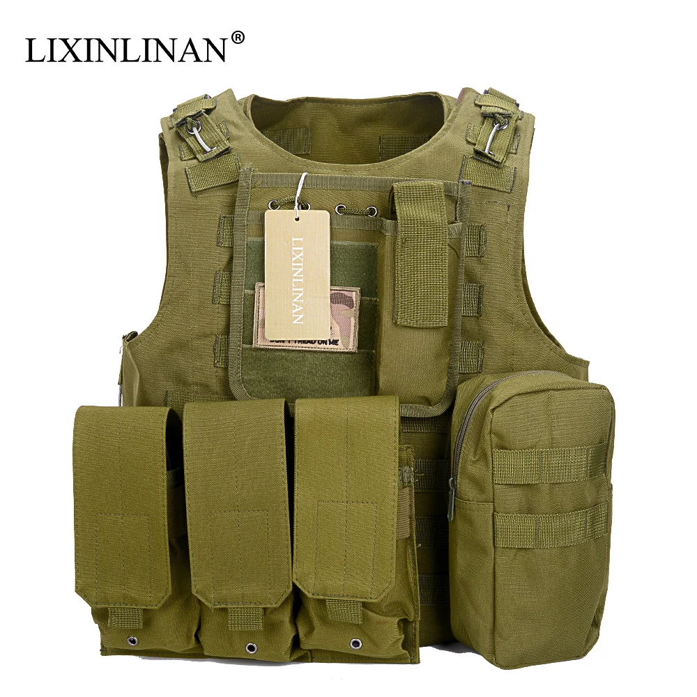 LIXINLINAN военный тактический жилет Molle Combat Assault Plate Carrier 8 цветов CS уличная одежда