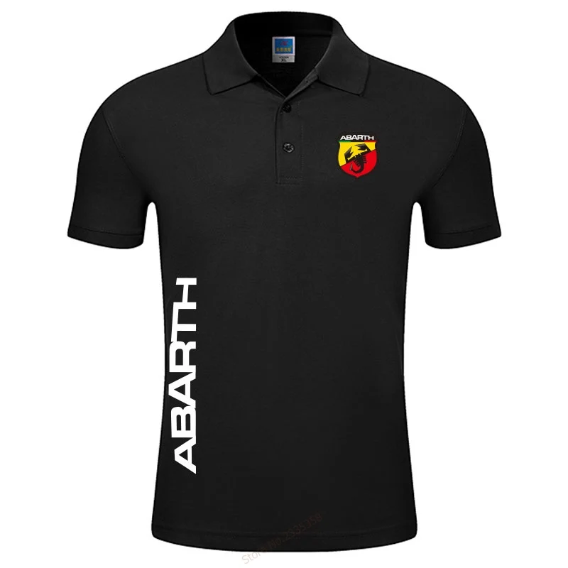 Мужская рубашка поло с коротким рукавом Abarth Повседневная S-3XL лето 2019 | одежда