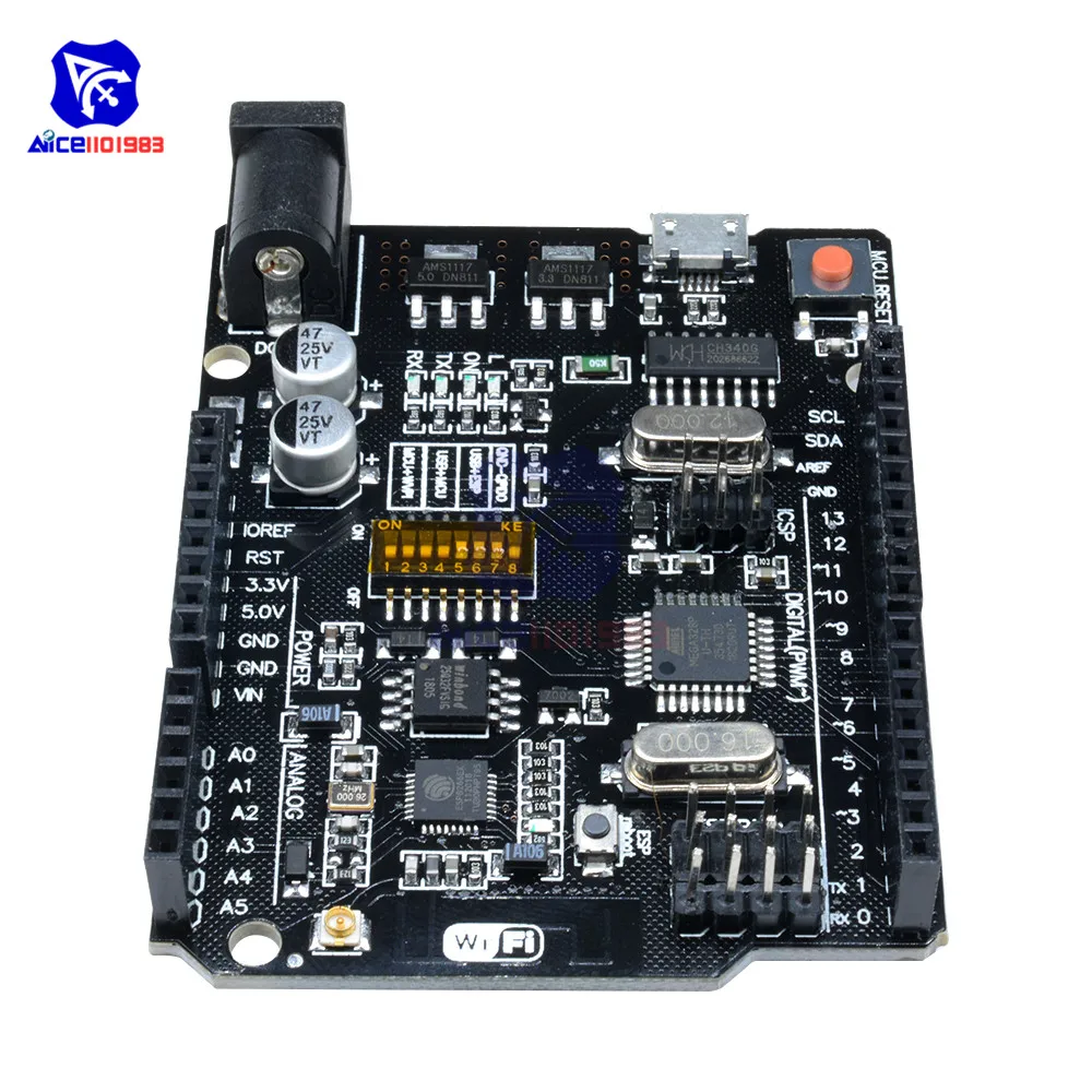 ESP8266 WiFi модуль 32 Мб USB TTL конвертер CH340G CH340 ATmega328P ATmega328 для Arduino Nodemcu UNO R3 один