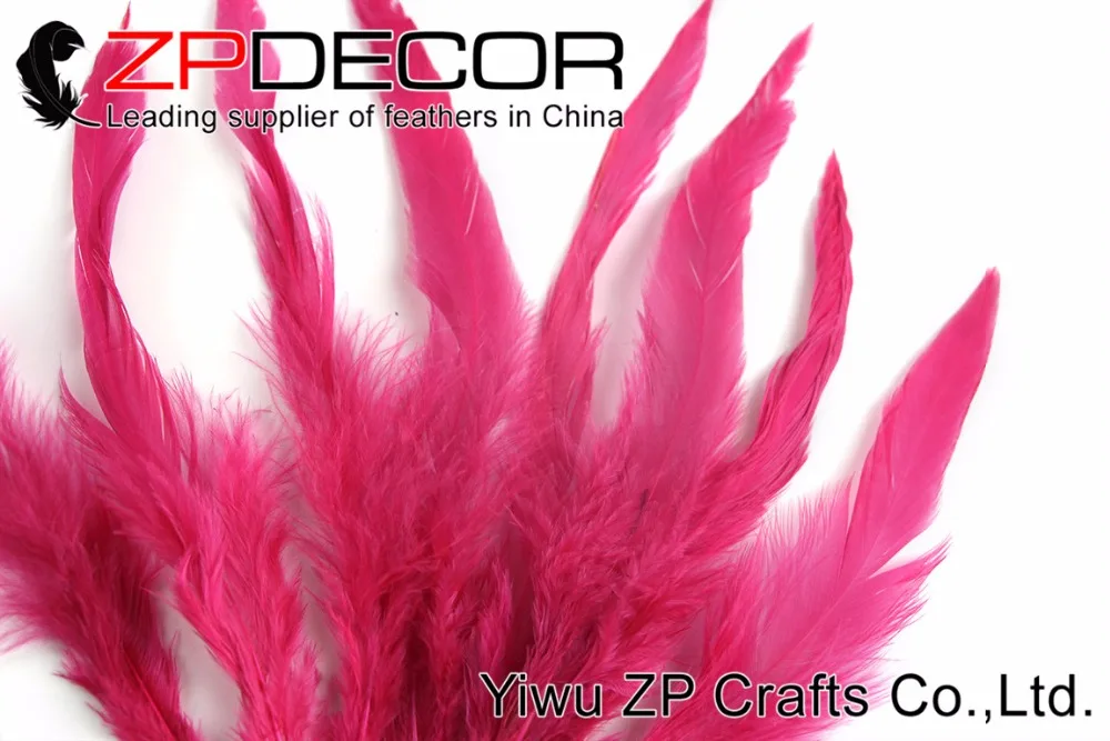 ZPDECOR 200 шт./лот 15-20 см (6-8 дюймов) ручной выбор красивый ярко-розовый окрашенные