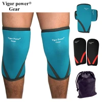 vigor power gear 7mm neoprene knee sleeves power lifting knee supports weight lifting stronger knee sleeves fitness crossfit